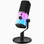 MAONO USB/XLR Dynamic Gaming Mic for Podcast with Software, PC Computer Microphone with RGB Light, Mute Button, Gain & Volume Control, Monitor, Desktop Stand for Streaming, Recording,YouTube-PD100X