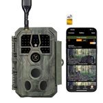 GardePro X50 Cellular Trail Camera, Full Video Preview, No-Glow IR, AT&T & T-Mobile, Game Cameras with 32MP H.265 1296p, 0.1s Trigger Speed, 100ft Night Vision