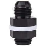 Yctze Fuel Adapter, 6AN to 6AN Aluminium Cell Bulkhead Fitting Straight Fuel Adapter for Car Cell Bulkhead Connector