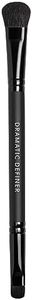bareMinerals Dramatic Definer Eye Duo Brush, Flat Eyeshadow Brush to Build Color, Rounded Small Brush to Line + Define Eyes, Synthetic Fibers, Vegan