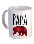 Papa Bear - Funny Fathers Day Mug for Dad, Grandpa, Daddy - 11 oz Coffee Mug