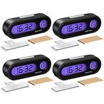 4 Pack LED Digital Clock Thermomete