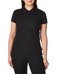 Lee Uniforms Juniors' Stretch Pique Polo Shirt, Black, XX-Large