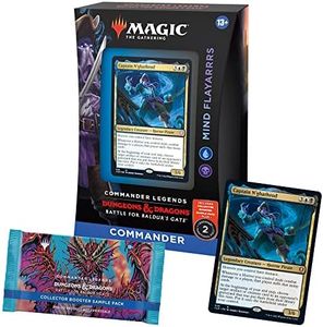 Magic: The Gathering Commander Legends: Battle for Baldur’s Gate Commander Deck – Mind Flayarrrs + Collector Booster Sample Pack