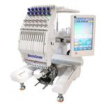 Comstroll Compact Embroidery Machine with 15 Needles, 1200SPM Max Speed, 10“ Touch Screen, 8""x12"" Embroidery Area, For Flat, Hat, T-shirt etc. (15 Needles), standard