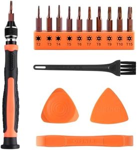 NEBURORA 10 in 1 Interchangeable Magnetic Torx Screwdriver Set - T2 T3 T4 T5 T6 T7 T8 T9 T10 T15 Bits, Security Screwdriver for Phones, Mac, Computers, Xbox, PS4