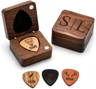 Custom Guitar Picks Personalized Engraved Guitar Pick Set with Case