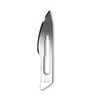 EUZA Surgical Blade sterile Carbon Steel Scalpel Blades for Medical and Industrial use (23, 100)