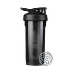 BlenderBottle Strada Shaker Cup Perfect for Protein Shakes and Pre Workout, 28-Ounce, Black