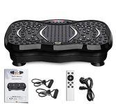 FK Sports Vibration Plate Exercise Machine, Vibration Fitness Trainer with Bluetooth Speaker, Remote, 99 Intensity Levels, 5 Programs, 2 Resistance Bands Speed Adjustable For Body Workout (Black)