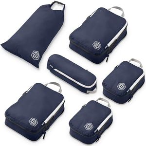 TRIPPED Travel Gear Compression Packing Cubes for Carry-On Travel 6-Pack