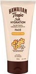 Hawaiian Tropic Silk Hydration Sunscreen Lotion for Face SPF50+ 100ml, 12-Moisture, Fragrance Free, Non-greasy