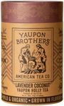 Lavender Coconut Yaupon Tea – Yaupon Brothers – Wild-Crafted, Naturally Caffeinated – Antioxidant-Rich – Florida Grown Superfood – 16 Natural Fiber Tea Bags