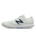 New Balance Men's FuelCell 996 V4 Hard Court Tennis Shoe, White/Blue, 11.5 UK