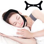 Chin Strap for Sleeping, Adjustable Anti Snore Chin Strap Devices, Ultrathin Comfortable and Reusable Anti Snoring Device, Effectively Anti Chin Strap for Men and Women to Stop Snoring Universal Size