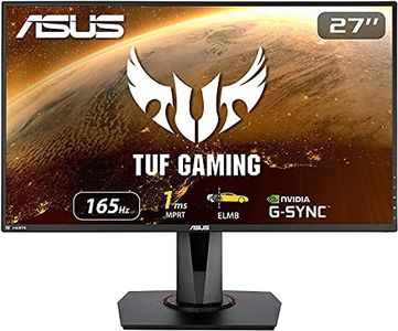 ASUS TUF Gaming 27” 1080P Monitor (VG279QR) - Full HD, IPS, 165Hz (Supports 144Hz), 1ms, Low Motion Blur, G-SYNC Compatible, Shadow Boost, VESA Mountable, DisplayPort, HDMI, Height Adjustable, Black