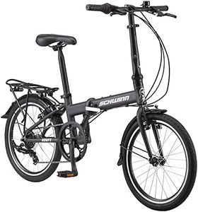Schwinn Adapt U Folding Bike, 20-Inch Wheels, 7-Speed, Steel Blue