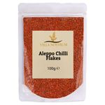 Aleppo Chilli Flakes (Pul Biber) 100g - Crushed Red Pepper Flakes, Cooking Spice, Premium Quality