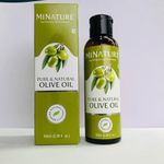 mi nature Olive Oil | Ideal for edible, hair & Skin | Light & Non-Sticky Oil | Cold Pressed Plant derived | 100ml (3.38 fl oz)