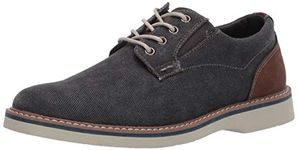 Nunn Bush Men's Barklay Canvas Plain Toe Oxford Lace Up, Gunmetal