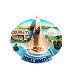 Hallgrimskirkja Reykjavik Iceland Magnet Travel Souvenir 3D Resin Collection Gift Fridge Refrigerator Magnet