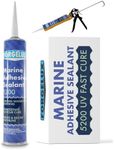 ForgeLux Marine Adhesive Sealant 5200 UV Fast Cure (White) - Professional-Grade Caulk for Boats, RVs & Homes - UV Resistant Marine Sealant, Strong, Flexible Waterproof Bond Above & Below Waterline