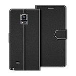 COODIO Samsung Galaxy Note 4 Case, Samsung Note 4 Phone Case, Galaxy Note 4 Wallet Case, Magnetic Flip Leather Case For Samsung Galaxy Note 4 Phone Cover, Black