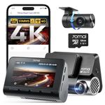 70mai 4K Dash Cam Front and Rear A810S, 4K+1080P Dual STARVIS 2, HDR Car Dash Cam with Night Vision, WiFi APP Control, 146°Wide Angle, 4G LTE, ADAS, Parking Mode with Voice Control and 128GB SD Card
