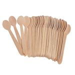 Pack of 200 Disposable Small Wooden Tea Spoons Teaspoons Eco-Friendly for Coffee Tea Ice Cream Sugar Tasting Party Camping BBQ Events