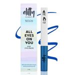 Elitty Main Character | Dark Blue Coloured Intense Waterproof Liquid Eyeliner (Matte Finished) | Lasts Upto 12hrs | Smudge Proof, Witch Hazel Infused, Quick Drying - 4ml