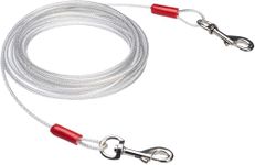 AmazonBasics Tie-Out Cable/Leash for Dogs up to 41 Kg, 25 Feet