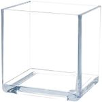 Royal Imports Flower Acrylic Vases Cubes, Decorative Centerpiece for Home or Wedding, Non Breakable Plastic, 6x6 - Clear