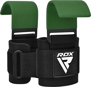 RDX Sangle Musculation Crochet, 8mm Néoprène Rembourré Bandage Poignet, Support Levage Traction Et Tirage De Barre, Weight Lifting Hook Straps,Pull Up Grippe, Hommes Femmes Gym Fitness