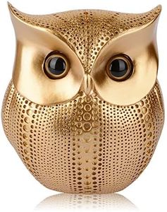 Owl Statue Home Decor, Retro Buho Owls Figurines For Unique Home Decorations, Living Room Decorations, Gold Office Decor, Small Decor Items For Shelf, Bookself TV Stand Decor, Owl Gifts For Owl Lovers