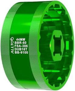 5 in 1 Bike Bottom Bracket Remover Tool - 39/41/44/46/49MM 16T Install & Removal for Shimano, for SRAM, for FSA | Works with 1/2 Inch Ratchet or 20mm Socket Wrench (5 in 1 Tool)