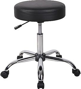 Boss Office Products Be Well Medical Spa Stool in Black