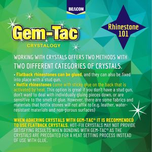 Beacon Gem-Tac Clear Adhesive Glue, 118ml – Multi-Purpose Craft Bond