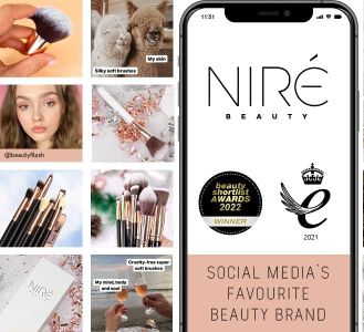 Niré Beauty 15-Piece Makeup Brush Set – Professional Face & Eye Brushes
