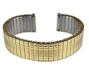 Swift Gift Gold Expanding Stretch Watch Strap Bracelet Metal Stainless Steel Expander Band (18mm 19mm 20mm)