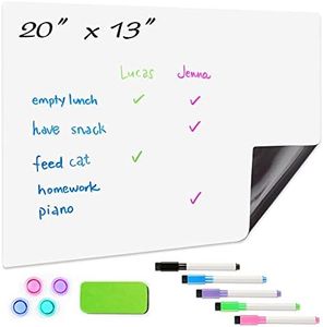 HAND IN HAND Large Dry Erase Board Magnetic Soft Whiteboard for Home, Office, School 508 X 330 MM