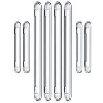Clear Cabinet Door Bumpers, xuenair Cabinet Bumpers Clear Wall Protector,Cabinet Door Bumpers for Kitchen Cabinets, Car Doors, Furniture, Toilet Lids etc(4 Long 4 Short,8 PCS)