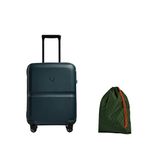 ANTLER Single Stripe Hard Shell Cabin Suitcase + Laundry Bag - 55x40x20cm 39L, Lightweight, 4 Spinner Wheels, TSA Lock - Carry On Luggage Approved by easyjet, Ryanair & British Airways - Indigo Blue