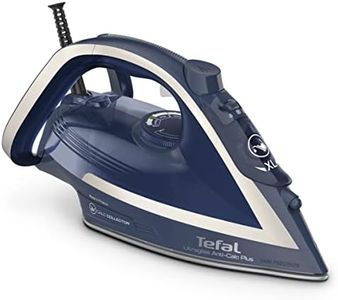Tefal Ultragliss Anti-Kalk Plus Dampfbügeleisen, 2800 Watt, Dampfstoß: 250 g/Min., 50 g/Min. Dampfabgabe, abnehmbarer Kalk-Kollektor, kratzfeste Bügelsohle, Eco Mode, blau/weiß, FV6830