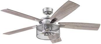 Honeywell Ceiling Fans 51460-01 Carnegie Ceiling Fan, 52, Pewter