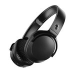 Skullcandy Riff 2 On-Ear Wireless Headphones, 40mm Drivers, Advanced Features Through The App, Collapsible Design, 34Hr Playtime + Rapid Charge- Black