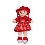 HELLO BABY Rinky Doll Super Soft Washable Doll Soft Toy for Kids | Stuffed Soft Plush Toy 45 Cm - Helps to Learn Role Play (Red)