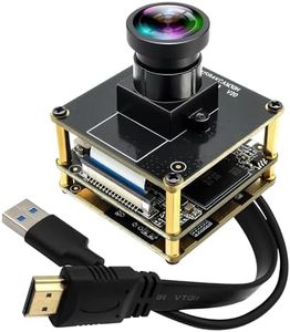 IFWATER HDMI 4K Camera 60FPS High Speed USB3.0 Camera for Worship Conference Monitor Type-C HDMI Simultaneous Output PC Camera for Computer with 120Degree No Distortion Lens 2X Digital Zoom Webcam