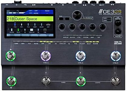 MOOER GE300 Lite Guitar Amp Modelling Multi Effects Processor, FX LOOP, Cab Sim, IR Loader, Tone Capture, Full Complement of Classic and Modern Effects for Stage and Studio