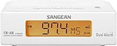 Sangean RCR5 AM/FM Clock Radio, Whi