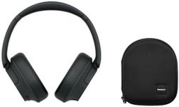 Sony WHCH720N Wireless Over The Ear Noise Canceling Headphones with 2 Microphones (Black) Bundle with Protective Headphone Case (2 Items)